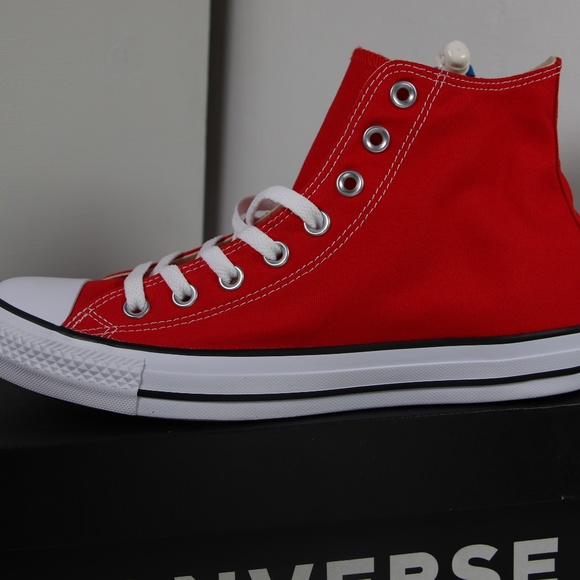 Converse Classic Red All Star High Tops - Picture 2 of 7